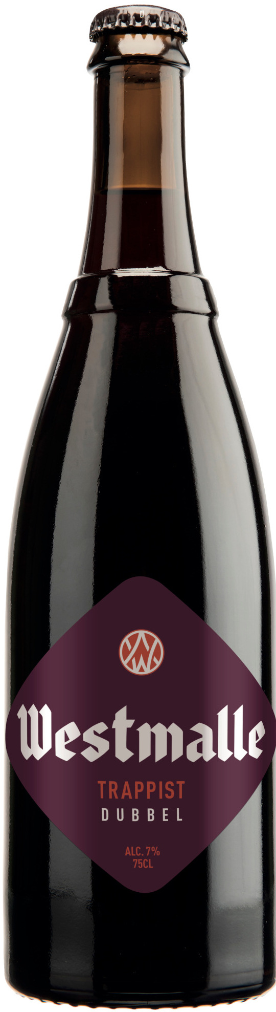 Fles Westmalle Trappist Dubbel - 75 CL, bier van Westmalle, op voorraad bij slijterij t Bockje in Bathmen