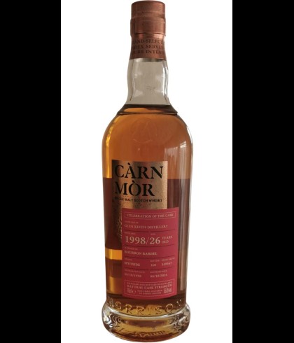 Fles C&agrave;rn M&ograve;r Glen Keith 1998, single malt whisky, op voorraad bij slijterij t Bockje in Bathmen