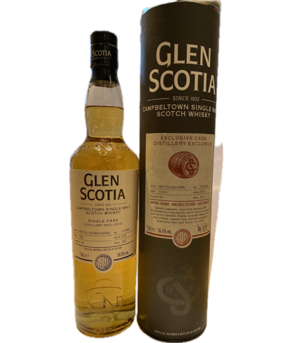 Fles Glen Scotia 10 Years Old Distillery Exclusive 2023, single malt whisky, op voorraad bij slijterij t Bockje in Bathmen