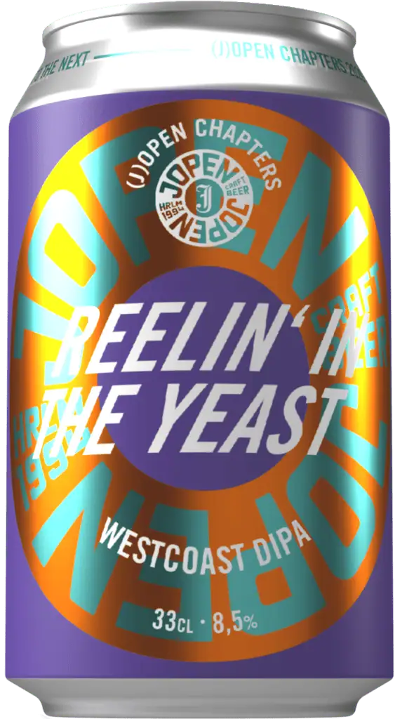 Fles Jopen Chapter 3 Reelin In The Yeast West Coast DIPA, bier van Jopen, op voorraad bij slijterij t Bockje in Bathmen