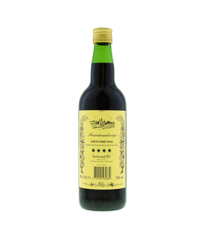 Fles Siebrand Zoete rode Avondmaalwijn, wijn op voorraad bij slijterij t Bockje in Bathmen