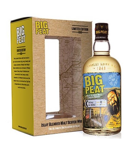 Fles Big Peat Limited Edition A846 8 Years Old, single malt whisky, op voorraad bij slijterij t Bockje in Bathmen