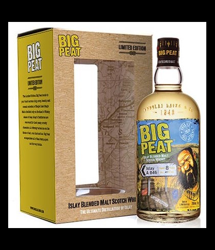 Fles Big Peat Limited Edition A846 8 Years Old, single malt whisky, op voorraad bij slijterij t Bockje in Bathmen