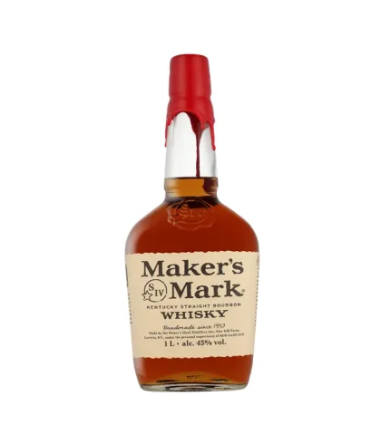 Fles Maker's Mark Bourbon Whisky, whisky, bij slijterij t Bockje in Bathmen