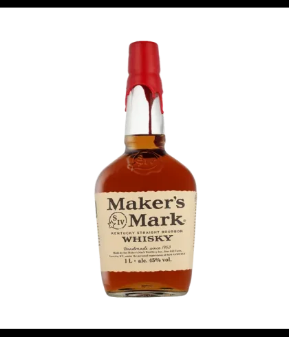 Fles Maker's Mark Bourbon Whisky, whisky, op voorraad bij slijterij t Bockje in Bathmen