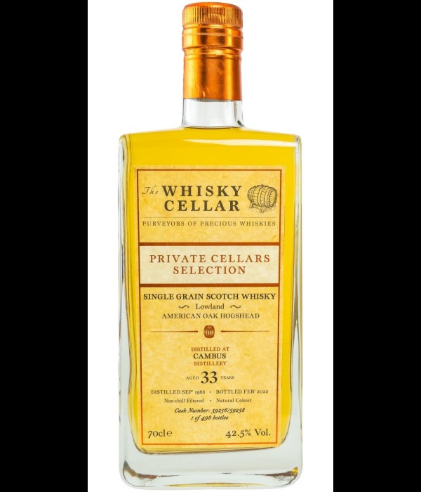 Whisky Cellar Cambus 33 Years Old bij t Bockje in Bathmen