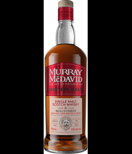Fles Schotse whisky van bottelaar Murray McDavid, op voorraad bij slijterij t Bockje in Bathmen