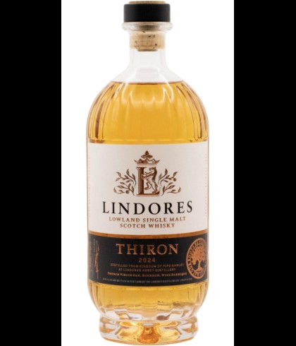 Fles Lowland single malt van Lindores Abbey, op voorraad bij slijterij t Bockje in Bathmen