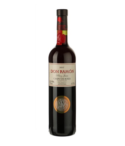 Fles Don Ramón Perez Juan Campo de Borja D.O. Gold Medal, wijn op voorraad bij slijterij t Bockje in Bathmen
