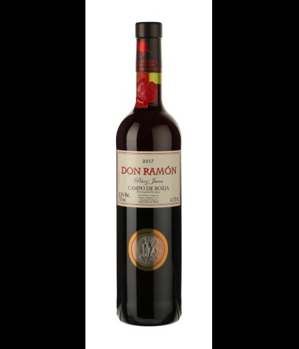 Fles Don Ramón Perez Juan Campo de Borja D.O. Gold Medal, wijn op voorraad bij slijterij t Bockje in Bathmen