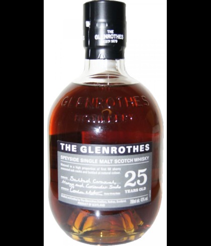 Fles The Glenrothes 25 Years Old Soleo, single malt whisky, op voorraad bij slijterij t Bockje in Bathmen