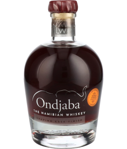 Fles Ondjaba Gravino Cask Finish, whisky, bij slijterij ’t Bockje in Bathmen