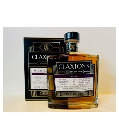 Fles Claxton's Warehouse Mannochmore 6 Years Old, whisky, op voorraad bij slijterij t Bockje in Bathmen