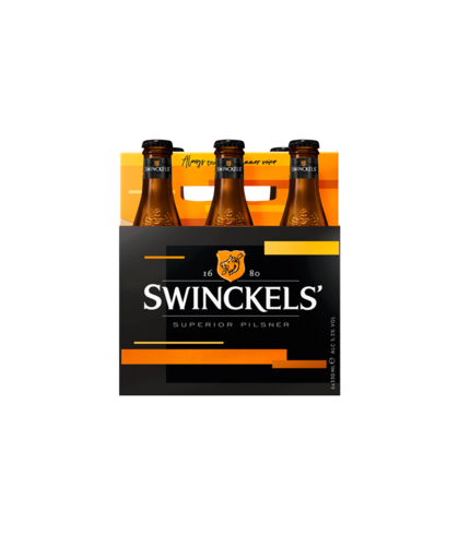 Swinckels Pilsener - 6 x 30 cl, bier op voorraad bij slijterij t Bockje in Bathmen