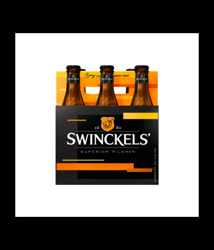 Swinckels Pilsener - 6 x 30 cl, bier op voorraad bij slijterij t Bockje in Bathmen