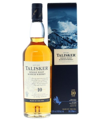Fles Talisker Whisky 10 yr, whisky, op voorraad bij slijterij t Bockje in Bathmen
