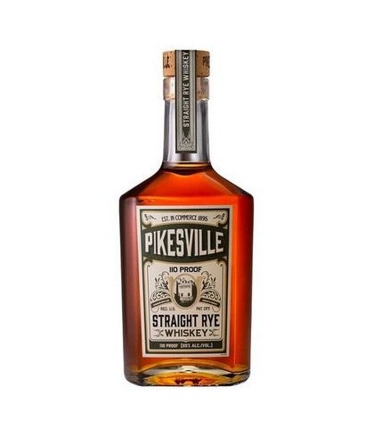 Fles Pikesville 6Y Straight Rye Whiskey, whisky, op voorraad bij slijterij t Bockje in Bathmen