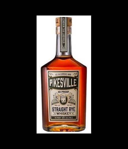 Fles Pikesville 6Y Straight Rye Whiskey, whisky, op voorraad bij slijterij t Bockje in Bathmen