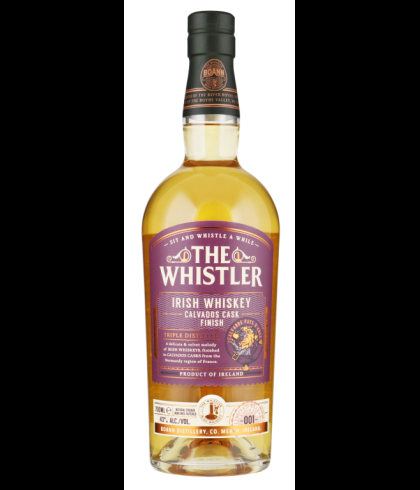 Fles The Wistler Irish Whisky Calvados Cask Finish, whisky, bij slijterij ’t Bockje in Bathmen