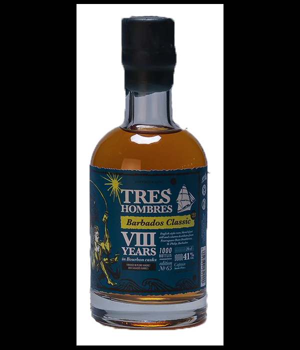 Tres Hombres Rum Ed. 65 Barbados VIII mini bij t Bockje in Bathmen