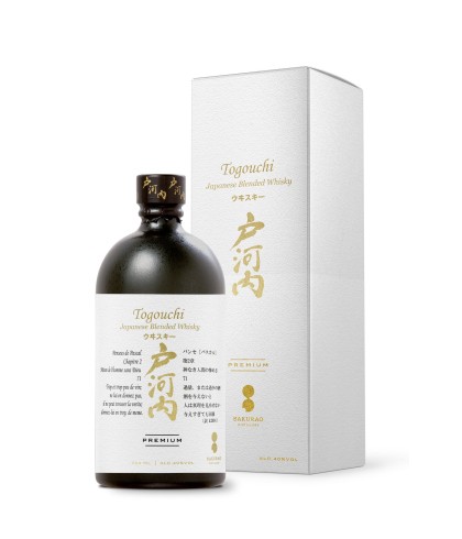 Fles Togouchi Premium, whisky, bij slijterij ’t Bockje in Bathmen