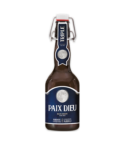 Fles Brasserie Caulier Paix Dieu Tripel Blue Moon, bier van Brasserie Caulier, bij slijterij t Bockje in Bathmen