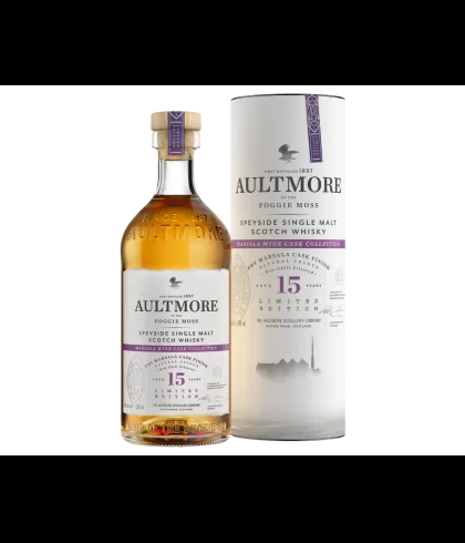 Fles Aultmore 15 Years Old Dry Marsala, single malt whisky, op voorraad bij slijterij t Bockje in Bathmen