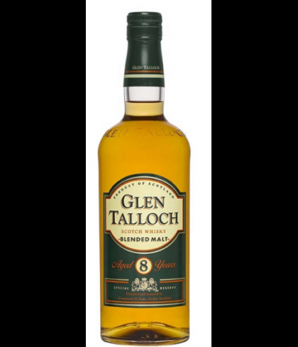 Fles Glen Talloch Blended Malt 8 Years Old, whisky, op voorraad bij slijterij t Bockje in Bathmen