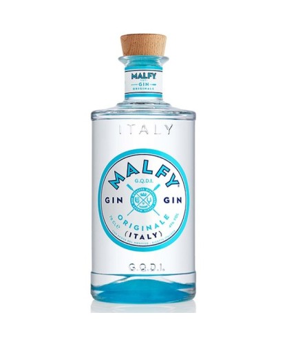 Fles Malfy Gin Originale, gin, op voorraad bij slijterij ’t Bockje in Bathmen