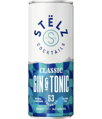 Stëlz Mixed Classic Gin&Tonic, op voorraad bij slijterij t Bockje in Bathmen