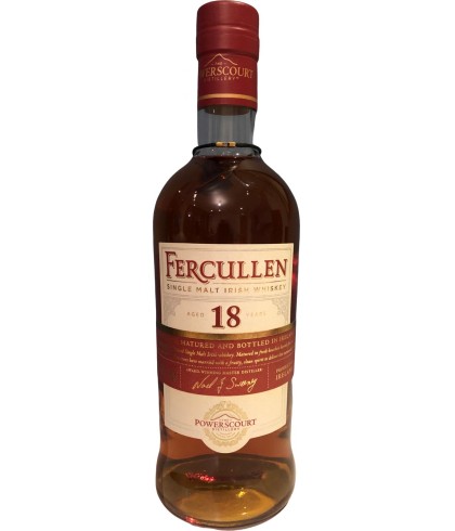 Fles THE POWERSCOURT Fercullen 18 years old, whisky, op voorraad bij slijterij t Bockje in Bathmen