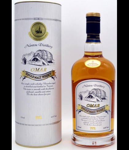 Fles Omar Bourbon Cask, Taiwanese single malt whisky, op voorraad bij slijterij t Bockje in Bathmen