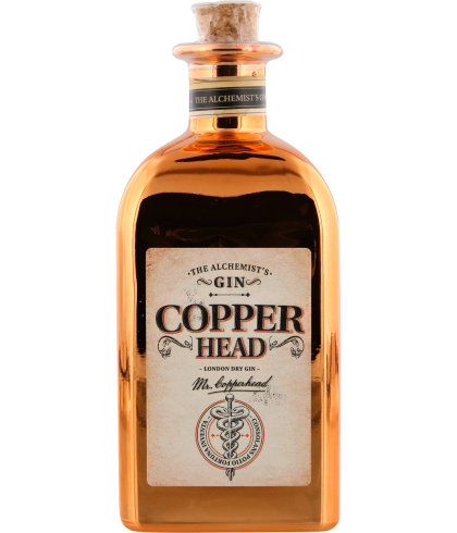 Fles Copperhead Gin, gin, op voorraad bij slijterij t Bockje in Bathmen