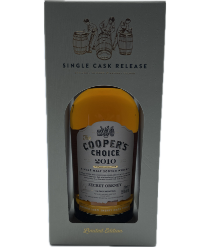 Fles Cooper’s Choice Secret Orkney 14 Years Old 2010, single malt whisky, op voorraad bij slijterij t Bockje in Bathmen