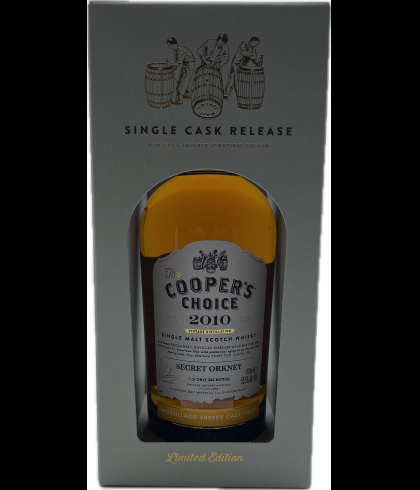 Fles Cooper&rsquo;s Choice Secret Orkney 14 Years Old 2010, single malt whisky, op voorraad bij slijterij t Bockje in Bathmen