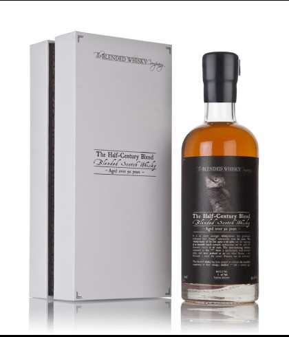 Fles Whisky Boutique-Y The half Century Blend Batch #3, whisky, op voorraad bij slijterij t Bockje in Bathmen