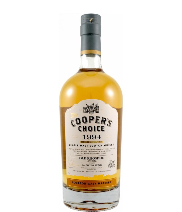 Cooper’s Choice Old Rhosdhu 27 Years Old 1994 bij t Bockje in Bathmen