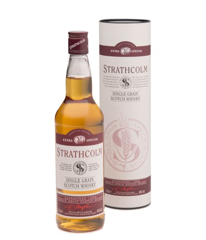 Fles Strathcolm Single Grain Scotch Whisky Extra Special, whisky, op voorraad bij slijterij t Bockje in Bathmen