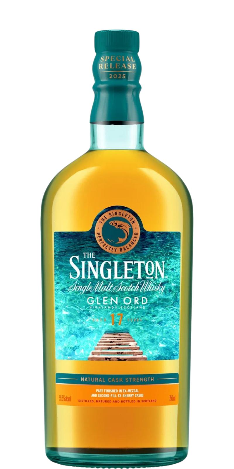 Fles Singleton of Glen Ord Into The Blue 17 Years Old, single malt whisky, op voorraad bij slijterij t Bockje in Bathmen