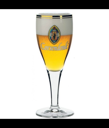 Glas Corsendonk Voetglas 33cl., bij slijterij ’t Bockje in Bathmen
