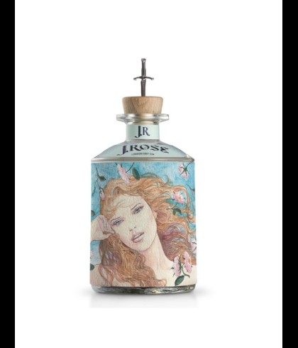 Fles J.Rose London Dry Artisan Gin #9, gin, op voorraad bij slijterij t Bockje in Bathmen