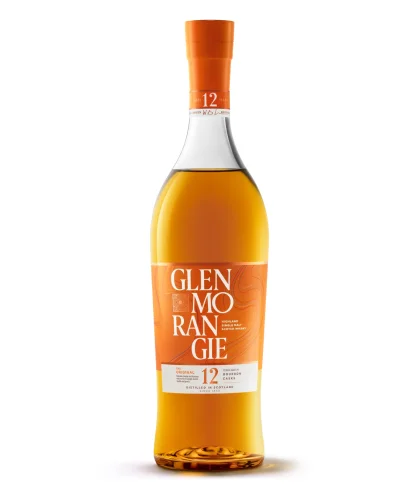 Fles Glenmorangie 12 Years Old The Original, single malt whisky, op voorraad bij slijterij t Bockje in Bathmen