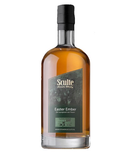 Fles Sculte Twentse Whisky Easter Ember, whisky, op voorraad bij slijterij t Bockje in Bathmen