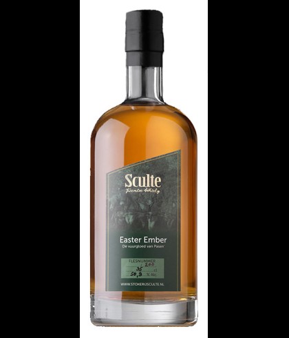 Fles Sculte Twentse Whisky Easter Ember, whisky, op voorraad bij slijterij t Bockje in Bathmen