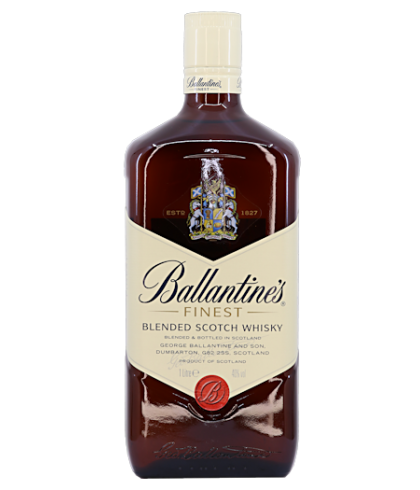 Fles Ballantine’s Finest – literfles, single malt whisky, op voorraad bij slijterij t Bockje in Bathmen