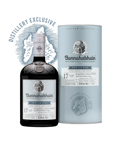 Fles Bunnahabhain 17 Years Old Fèis Ìle, single malt whisky, op voorraad bij slijterij t Bockje in Bathmen