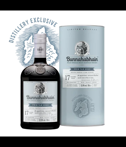 Fles Bunnahabhain 17 Years Old F&egrave;is &Igrave;le, single malt whisky, op voorraad bij slijterij t Bockje in Bathmen