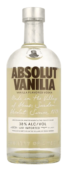Wodka Absolut Vanilia van Absolut, op voorraad bij slijterij ’t Bockje in Bathmen