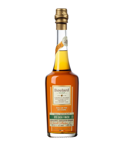 Boulard V.S.O.P. Calvados Rye Whiskey Cask Finish, op voorraad bij slijterij t Bockje in Bathmen