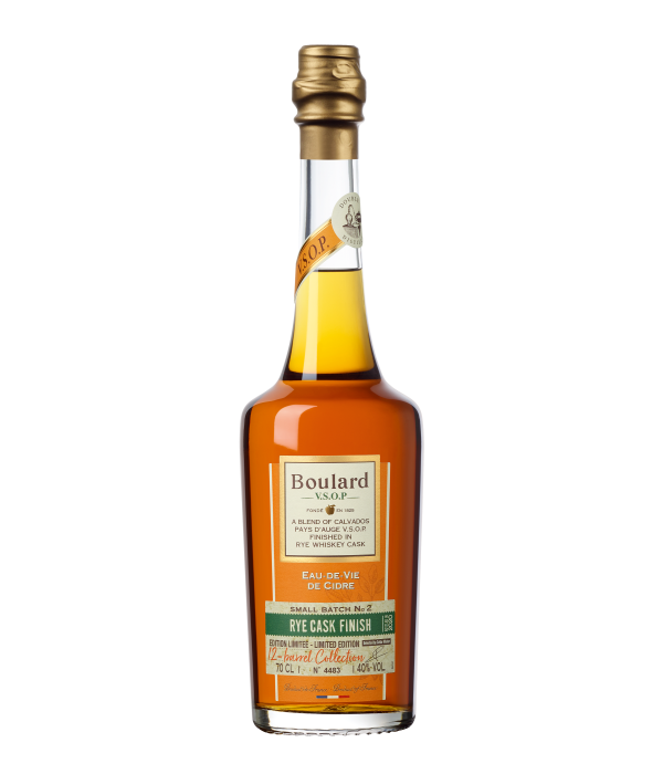 Boulard V.S.O.P. Calvados Rye Whiskey Cask Finish bij t Bockje in Bathmen